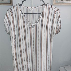 Short-Sleeved Casual Blouse